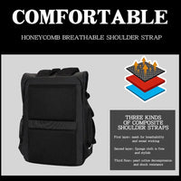 HKM-478035 Durable 17-Inch Waterproof Laptop Backpack with Large Capacity and Stylish Design for Men