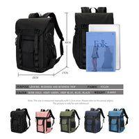 HKM-478035 Durable 17-Inch Waterproof Laptop Backpack with Large Capacity and Stylish Design for Men