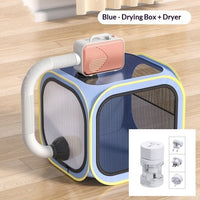 HKM-4781245 Cat Drying Cabinet with Quiet Hair Dryer - Purple & Blue Options Available