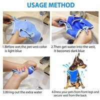 HKM-4781757 Cooling Vest for Dogs and Cats - Summer Pet Clothes for Heat Relief, Lightweight and Breathable Design