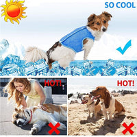 HKM-4781757 Cooling Vest for Dogs and Cats - Summer Pet Clothes for Heat Relief, Lightweight and Breathable Design