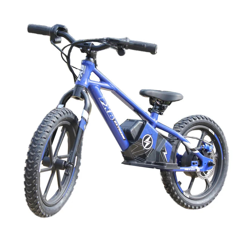 HKM-478227 350W Brushless Hub Motor 16 Inch Kids Electric BMX Cycle with 3-Speed, Rigid Frame, and Disc Brake