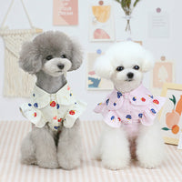 HKM-4783549 Thin Cotton Pet Shirt for Small to Large Dogs - Available in Pink and Beige