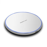 HKM-478355 10W Ultra-Thin Metal Qi Wireless Charger for Compatible Mobile Devices