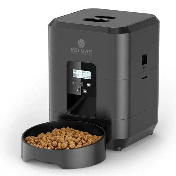 HKM-478419 Automatic 2L Pet Feeder with APP Control for Timed Dry Food Dispensing