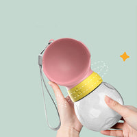 HKM-4785213 Portable Outdoor Water Bottle - BPA-Free Plastic, 380ml, Available in Green, Pink, and White