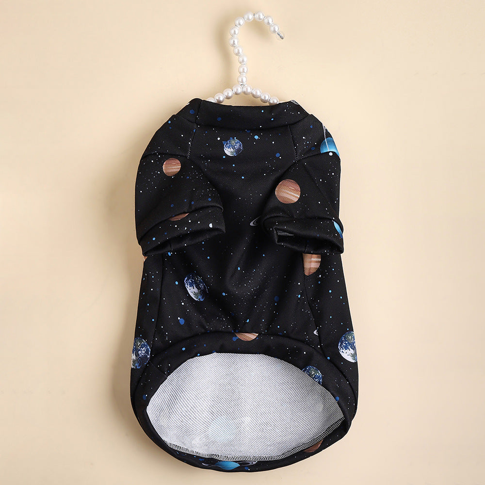 HKM-4787517 Cosmic Planet Print Dog T-shirt for All Sizes