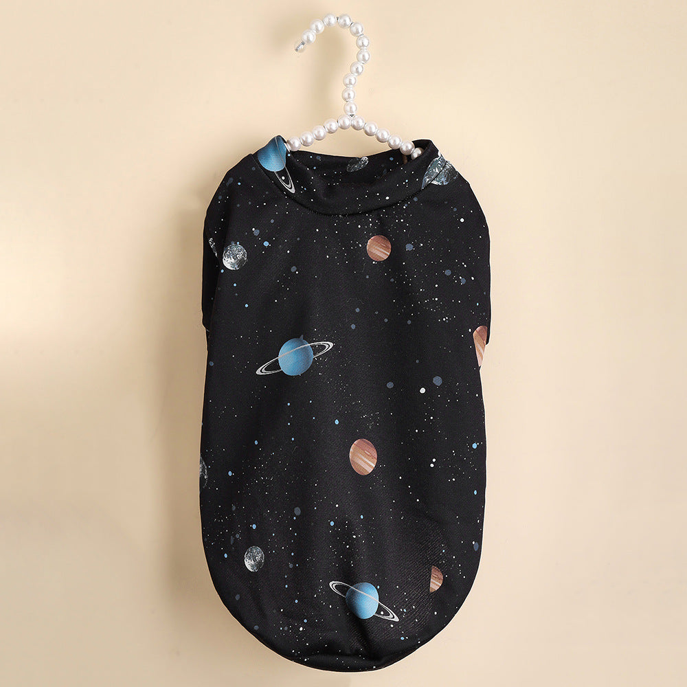 HKM-4787517 Cosmic Planet Print Dog T-shirt for All Sizes