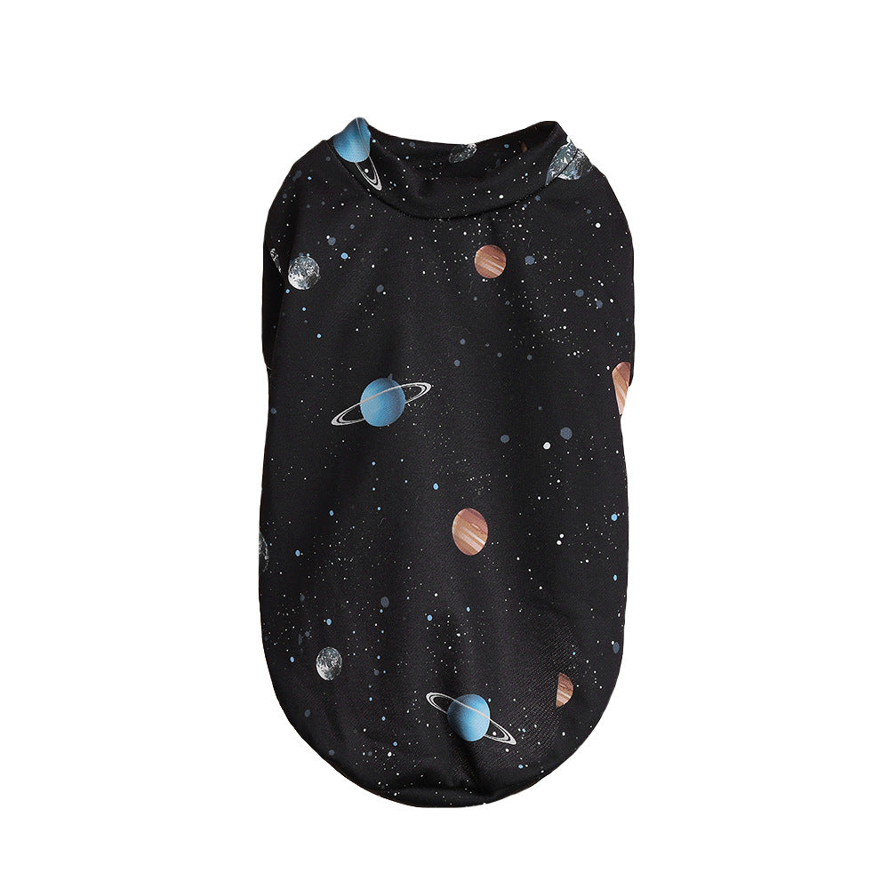 HKM-4787517 Cosmic Planet Print Dog T-shirt for All Sizes