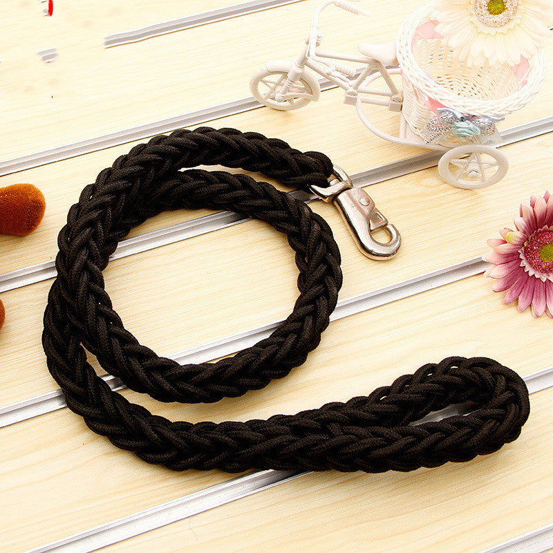 HKM-4788925 Durable Nylon Pet Leash for Large Dogs with Reflective Strips - Various Sizes Available