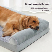 HKM-4789181 Medium to Large Dog Kennel in Light Gray & Dark Gray ¨C Comfortable Cloth Design