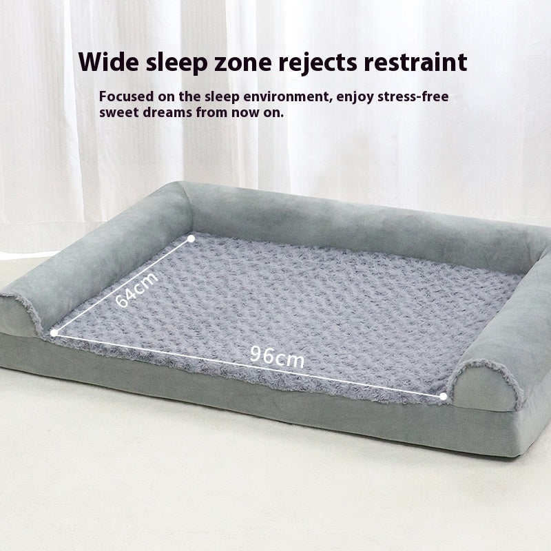 HKM-4789181 Medium to Large Dog Kennel in Light Gray & Dark Gray ¨C Comfortable Cloth Design