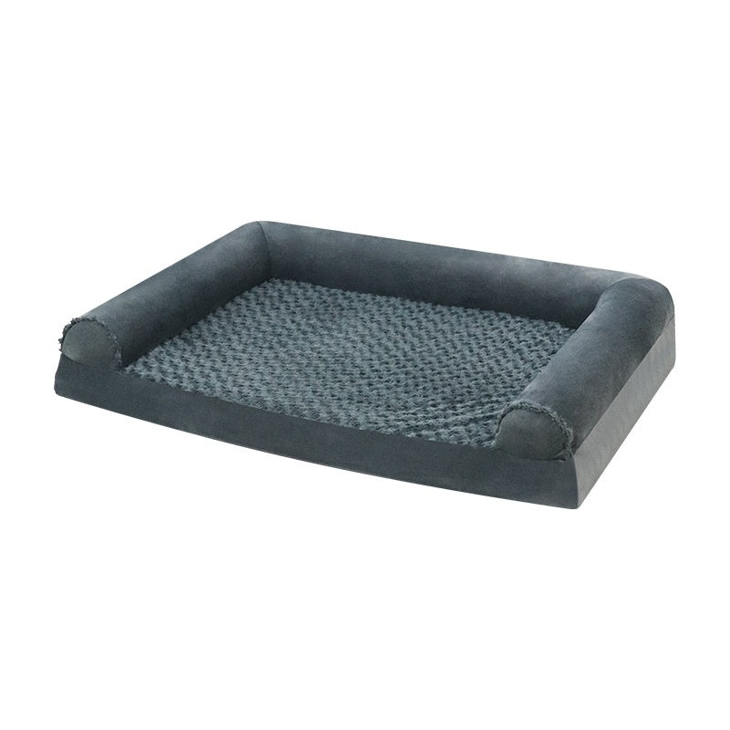 HKM-4789181 Medium to Large Dog Kennel in Light Gray & Dark Gray ¨C Comfortable Cloth Design