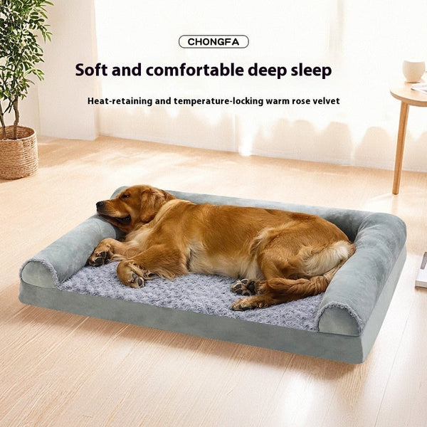 HKM-4789181 Medium to Large Dog Kennel in Light Gray & Dark Gray ¨C Comfortable Cloth Design