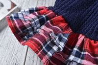 HKM-4789693 Plaid Wool Skirt for Pets - Autumn and Winter Dog Apparel
