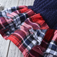HKM-4789693 Plaid Wool Skirt for Pets - Autumn and Winter Dog Apparel