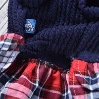 HKM-4789693 Plaid Wool Skirt for Pets - Autumn and Winter Dog Apparel