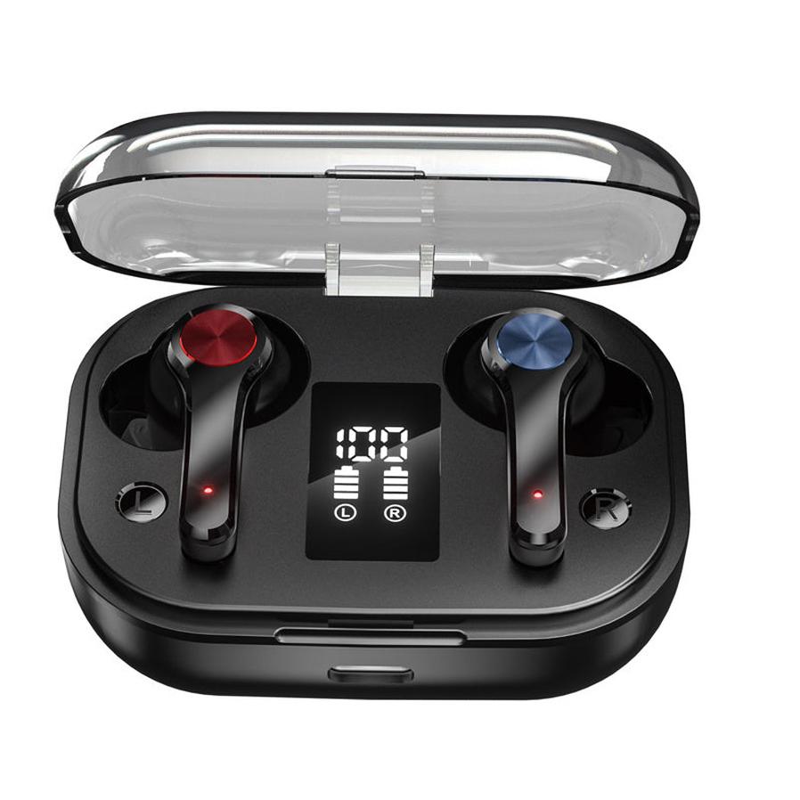 HKM-478995 In-Ear Bluetooth Headset with Noise Reduction and Battery Display