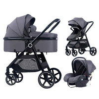 HKM-478995 Quick-Fold Travel System with Extended-Use Infant Car Seat and Stroller Combo