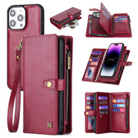 HKM-479059 Premium Multifunctional Leather Case for iPhone with Shock-Absorbing and Magnetic Features