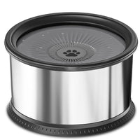 HKM-4790973 Large Capacity Stainless Steel Non-Slip Splash-Proof Pet Water Bowl - 2.5L, 3.5L, 4.5L Options
