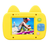 HKM-479123 Kid-Friendly Digital Camera with Cartoon Kitten Design for Little Photographers