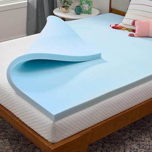 HKM-479123 Solid Color Memory Foam Mattress Cover for Enhanced Comfort and Support