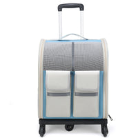 HKM-4791357 Large Capacity Portable Pet Trolley Backpack Convenient for Cats and Small Dogs