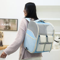 HKM-4791357 Large Capacity Portable Pet Trolley Backpack Convenient for Cats and Small Dogs