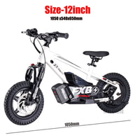 HKM-479379 Children's Electric Balance Bike 20" 350W 36V All-Terrain with Hydraulic Disc Brakes and Adjustable Suspension