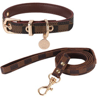 HKM-4794685 Leather Floral Hand Holding Rope Set for Small Pets
