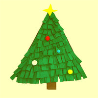 HKM-4795709 Christmas Tree Design Felt Dog Training Blanket - 45x45cm Pet Toy