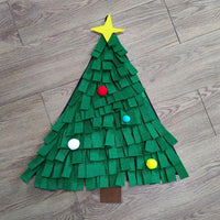 HKM-4795709 Christmas Tree Design Felt Dog Training Blanket - 45x45cm Pet Toy