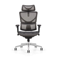 HKM-479571 Height Adjustable 360-Degree Swivel Ergonomic Office Chair with Footrest - Full Mesh Design for Comfort