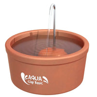 HKM-479571 Pet Water Fountain Aqua Clay 2.5L Capacity for Cats and Dogs