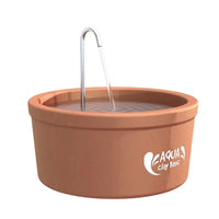HKM-479571 Pet Water Fountain Aqua Clay 2.5L Capacity for Cats and Dogs