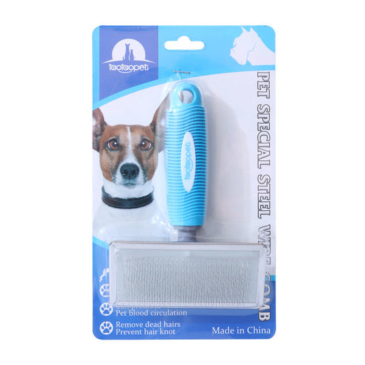 HKM-4796477 Comfortable Plastic Handle Pet Comb in Various Sizes and Colors