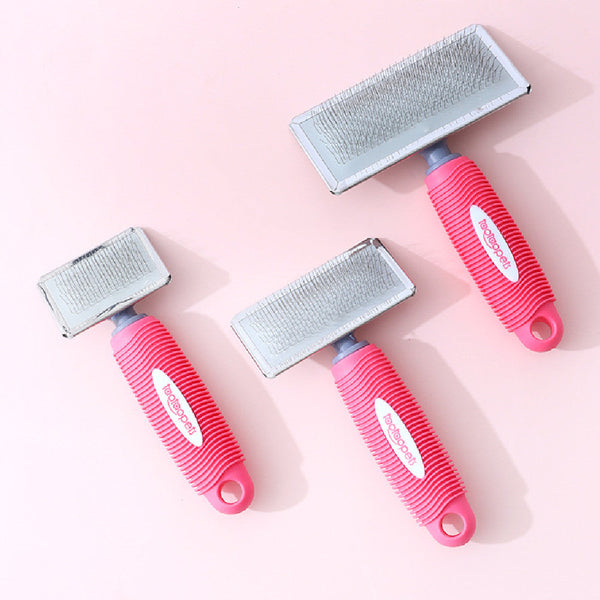 HKM-4796477 Comfortable Plastic Handle Pet Comb in Various Sizes and Colors