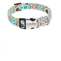 HKM-4796733 Personalized Adjustable Nylon Dog Collar for Medium and Large Breeds