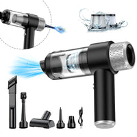 HKM-479699 Mini Handheld Wireless Vacuum Cleaner - 3-in-1 Blow-Suction for Cars and Home
