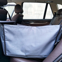 HKM-4797117 Portable Waterproof Car Hammock for Dogs - Foldable & Safe Pet Seat Cover, Cute Bone Paws Print, Fits Pets up to 15KG