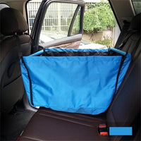 HKM-4797117 Portable Waterproof Car Hammock for Dogs - Foldable & Safe Pet Seat Cover, Cute Bone Paws Print, Fits Pets up to 15KG