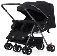 HKM-4797779 luxury twin stroller showcase with two side-by-side seats