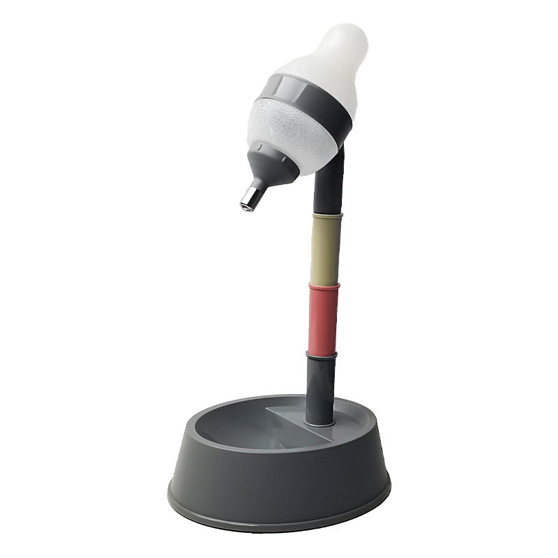 HKM-4798141 Pet Water Dispenser with Lick Ball and Adjustable Feeding Bowl for Dogs and Cats