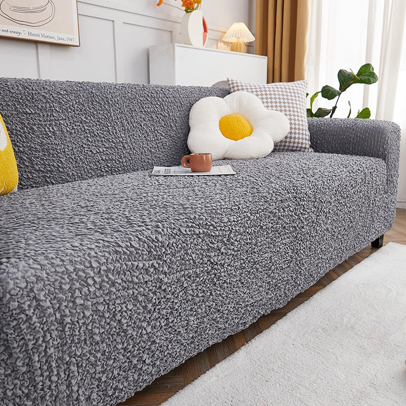 HKM-479955 Cream Style Stretch Sofa Cover - Modern All-Inclusive Design for Elegant Home Décor