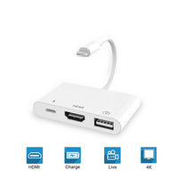 HKM-480019 3-in-1 HDMI Adapter Cable for Easy Plug-and-Play Connection
