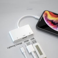 HKM-480019 3-in-1 HDMI Adapter Cable for Easy Plug-and-Play Connection