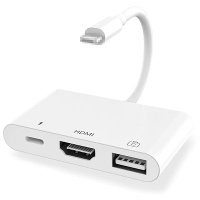 HKM-480019 3-in-1 HDMI Adapter Cable for Easy Plug-and-Play Connection