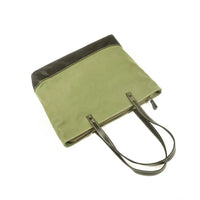HKM-480019 Retro Fashion Canvas Large Shoulder Handbag with Eco-Friendly Materials