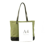 HKM-480019 Retro Fashion Canvas Large Shoulder Handbag with Eco-Friendly Materials